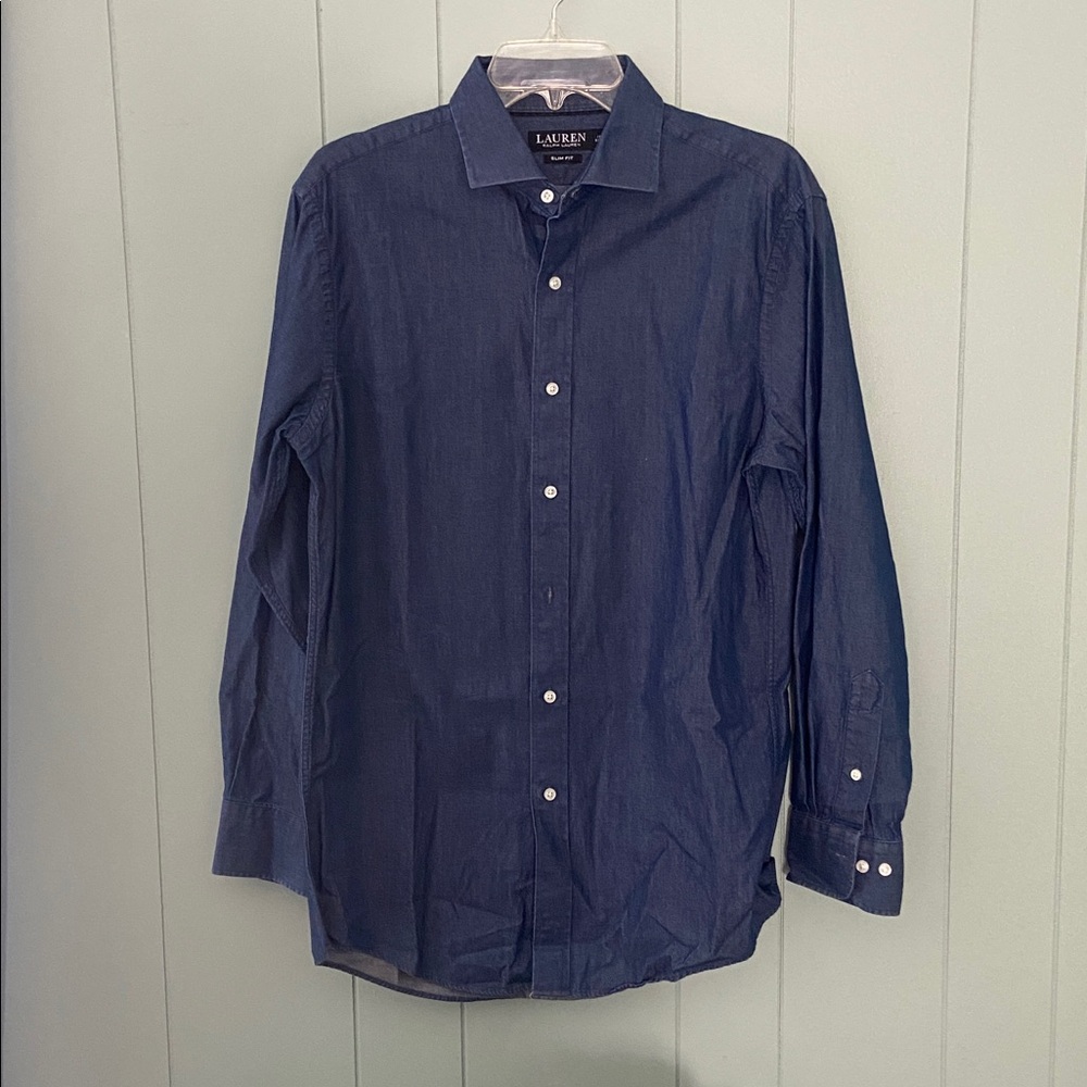 Ralph Lauren Men’s Dark Blue Casual Button Down Shirt